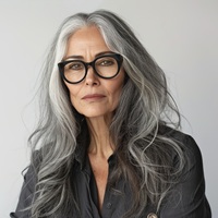 Jakie okulary pasują do siwych włosów?